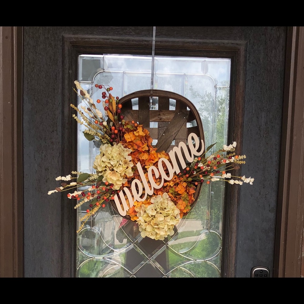 Fall Basket Wreath